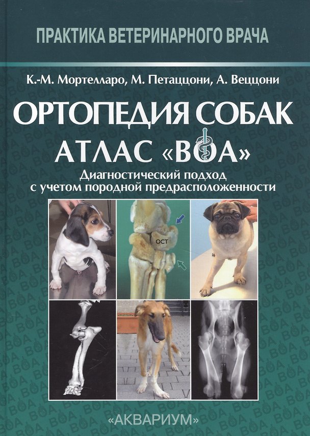 Книга Ортопедия собак. Атлас ВОА.Диагностический подход с учетом породной предрасположенности (Карло Мария Мортелларо) — 1