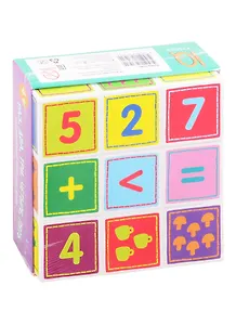 Умные кубики  в поддончике. 9 штук. Раз, два, три, четыре, пять
