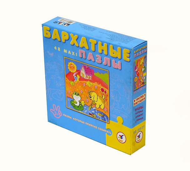 Пазл, Maxi, В гостях у лягушки, 48 элементов, бархатный 2157626 — 1
