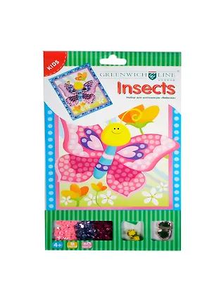 Набор д/аппликации  Greenwich Line "Бабочка" с пайетками, стразами AP00250 2393372