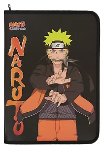 Папка для тетрадей А4 "Naruto" 32,5*23*2,5, пластик, молния с трех сторон