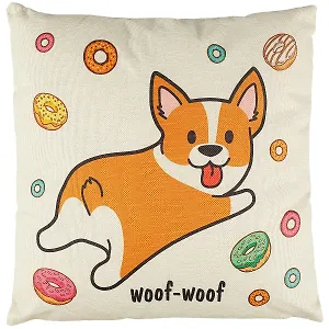 Подушка Корги (текстиль) (43х43) (12-11403-KRG)