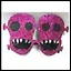 Карнавальные очки "Череп" из пластика, арт. 24997/10 (18.9*11.1*13.8 см) — 2331164 — 1