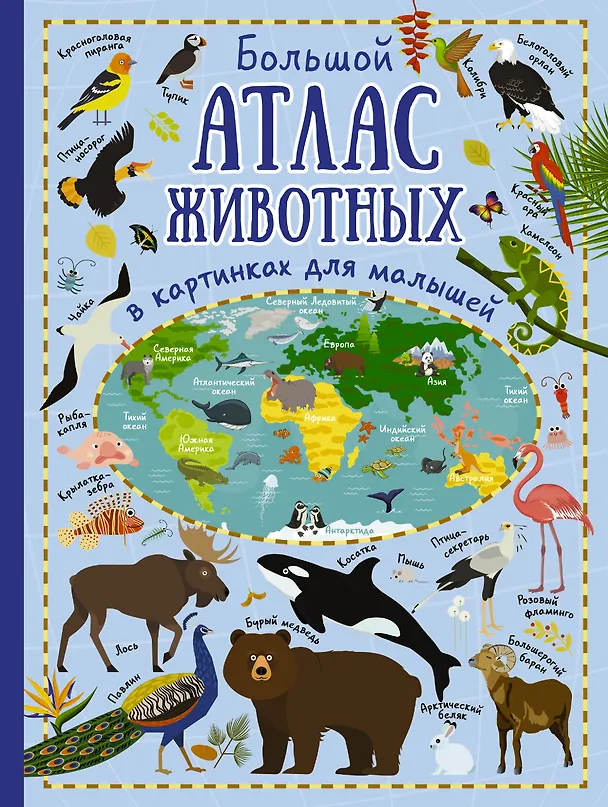 Книга Большой атлас животных в картинках для малышей (Юлия Дорошенко) — 1