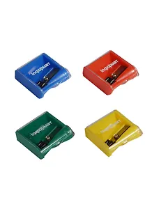 Точилка 1отв. "Квадрат" с контейнером, в асс., inФормат