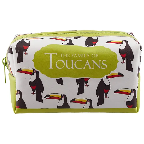 Косметичка на молнии Toucans (Туканы) (16х8) (ПВХ бокс) 2606295 — 2