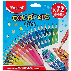Карандаши цветные Maped, Color'Peps Star, 72 цвета