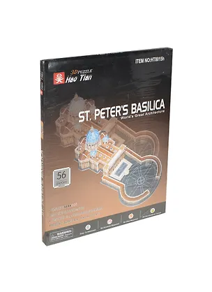 Конструктор 3D Собор Василия Блажен. (ST. Peter`s Basilica) (124386) (56шт) (36,2х17,8х11см) (3D Puzzle Hao Tian) 2420336