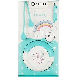 Наушники с гарнитурой и боксом Единорог с радугой (бокс) (12-17905-MC-130)