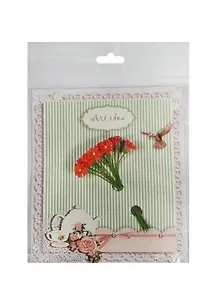 Полевые цветы в букетах красные (11066104) (букетик/10шт) (упаковка)