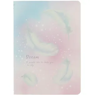 Записная книжка А6 32л кл. "Feather", тонир. внутр. блок, сшивка 263038