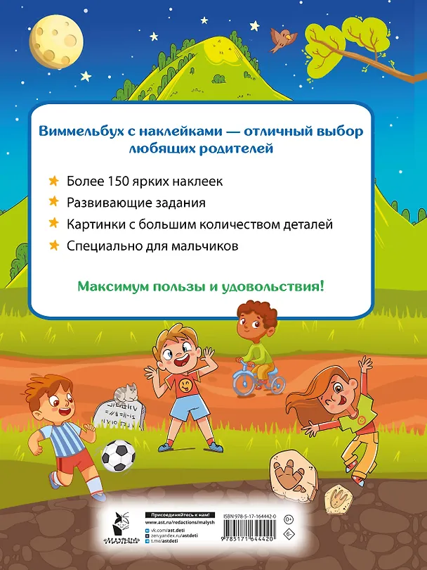 Книга Виммельбух для мальчиков. Найди и наклей (Валентина Дмитриева) — 2