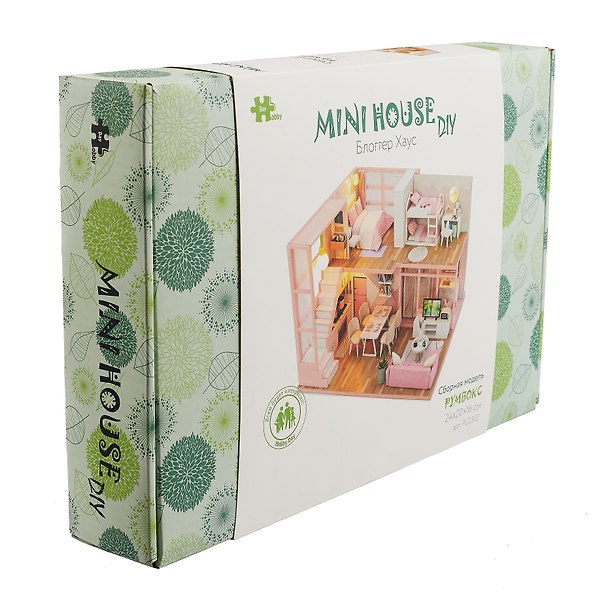 Сборная модель Румбокс «Блоггер Хаус», 24х20х16 см, Mini House DIY 3016337 — 1