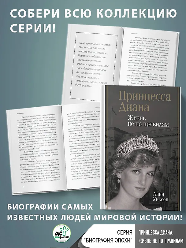 Книга Принцесса Диана. Жизнь не по правилам (Уилсон Анна) — 5