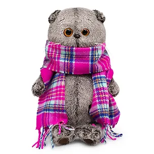 Мягкая игрушка Басик в ярко-розовом шарфе (Ks19-246) 3077609