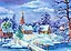 Холст с красками 40х50см по номерам (24 цв.) Зимний пейзаж (Арт. ХК-2259) — 2875723 — 1