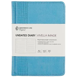 Недатированный ежедневник «Vivela Image», небесно-голубой, 160 листов, А6