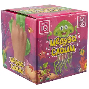 Набор для творчества MASTER IQ2 Сделай сам Медуза-слайм, зеленый