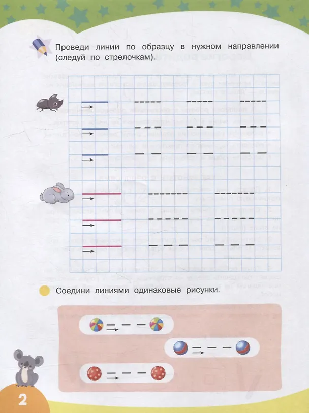 Книга Первые прописи. Рисуем по клеточкам () — 2