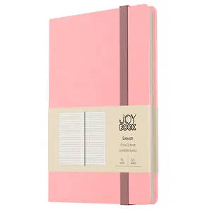 Записная книжка А6- 96л лин. "JOY BOOK. Персиковый пух" 7БЦ, иск.кожа, тонир.форзац, тонир.блок, скругл.углы, сшит.блок, ляссе, резинка, карман на задн.форзаце