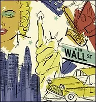 Наб. салф. для декупажа Нью-Йорк/Голливуд (195770/NWY) (2шт) (упаковка)