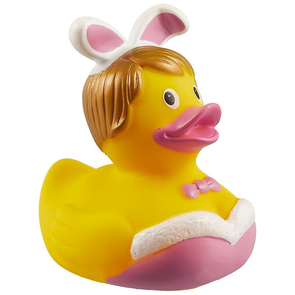 Игрушка для ванной, уточка резиновая FUNNY DUCKS "Уточка bunny" (1852) 2563487 — 1