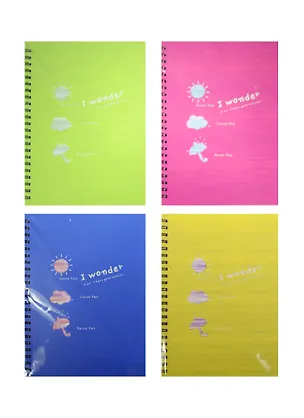 Тетрадь 90л кл. "I wonder" пласт.обл., спираль, инд.уп., ассорти, AnAn 238260