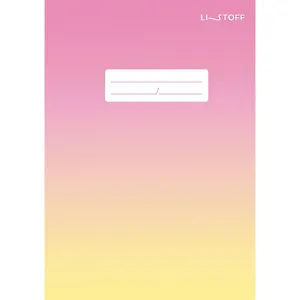 Тетрадь в клетку Listoff, "Яркий градиент", 120 листов