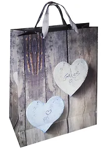 Пакет бумажный Камни 2 сердца (003418) (32х42х11,5)