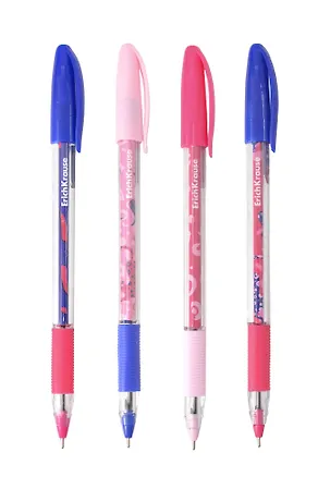 Шариковая ручка синяя 1 мм, U-109 Stick&Grip, Erich Krause 3149995