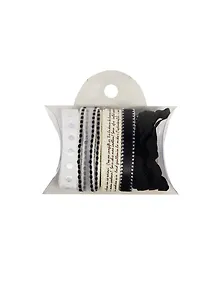 Набор тесьмы для скрапбукинга (RS45) (5шт х 0,9м) (черный) (Рукоделие) (упаковка)