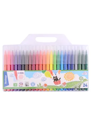 Фломастеры Berlingo, "Жил-был кот", 24 цвета 2913061