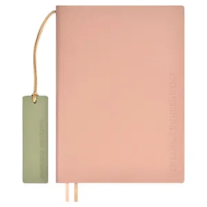 Ежедневник учителя А5 160л "ШЕВРЕТ РОЗОВЫЙ" кожзам, блинт.тисн., цветн.срез, два ляссе, закладка из иск.кожи