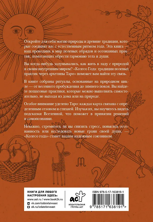 Книга Колесо года: традиции полевых практик через архетипы Таро (Елена Пляс) — 2