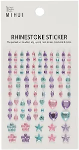 Стразы самоклеящиеся ассорти микс цветов