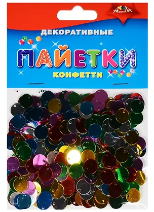 Материалы для творчества Декоративные пайетки Конфетти (С3073) (3+) упаковка) 2558683