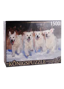 Пазл Щенки золотистого ретривера Konigspuzzle 1500 элементов ГИК1500-8476