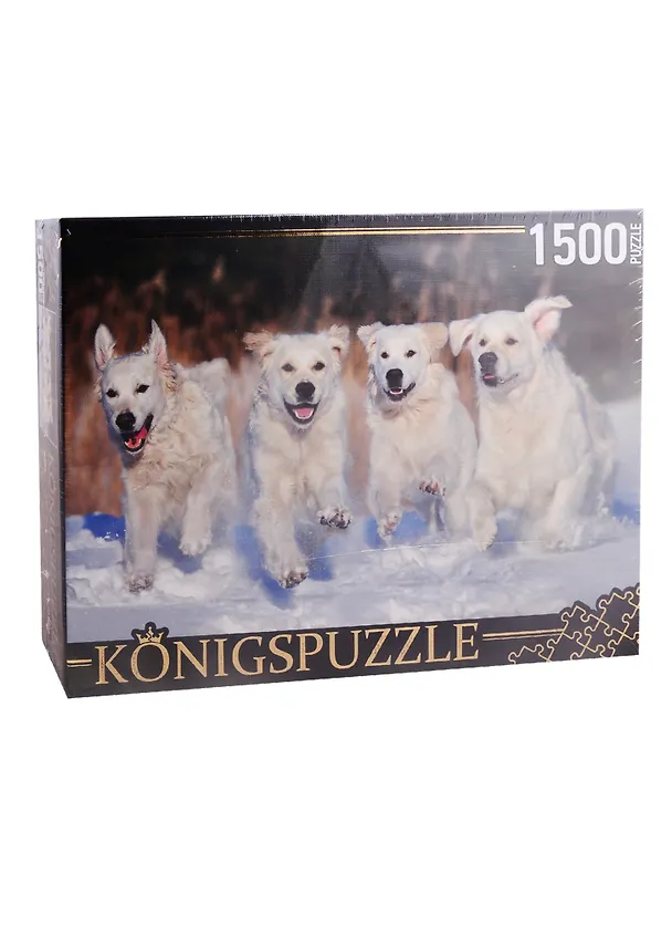Пазл Щенки золотистого ретривера Konigspuzzle 1500 элементов ГИК1500-8476 2794769 — 1