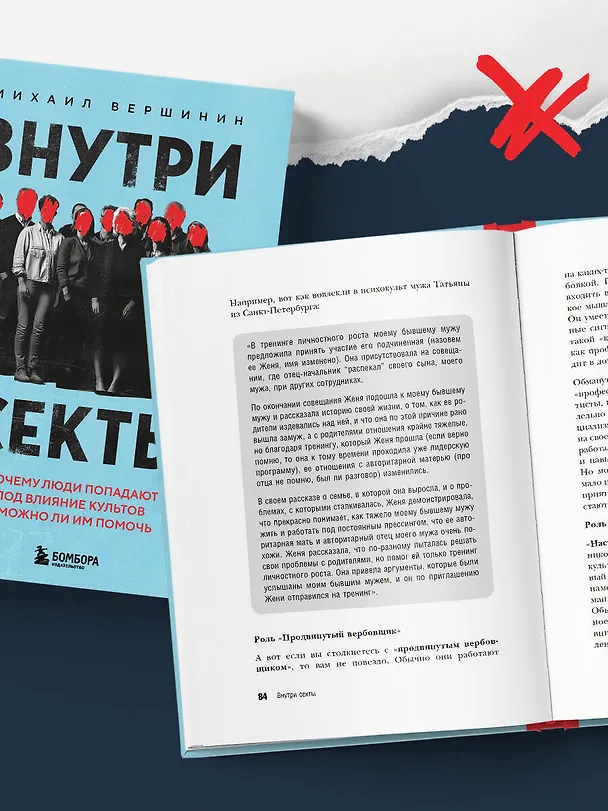 Книга Внутри секты. Почему люди попадают под влияние культов и можно ли им помочь (Михаил Вершинин) — 12