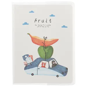 Записная книжка «Fruit car» А7, 64 листа в линейку, в ассортименте