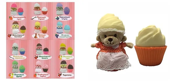 Игрушка "Медвежонок в капкейке"  в ассортименте 405986 — 1