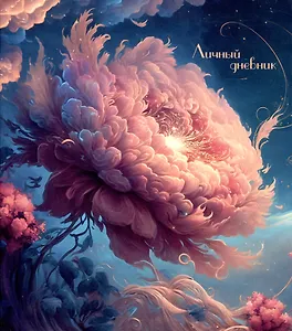 Ежедневник недат. А5 - 128л 146*167 мм "Космическая роза" инт.переплет, мат.лам, офсет