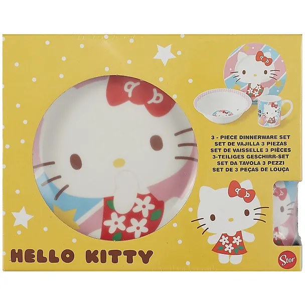 Набор посуды Hello Kitty (3 шт) (керамика) (коробка) 2911853 — 2