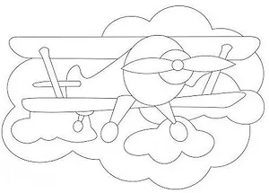 Песочный трафарет с магнитом "Самолетик". 148х210 мм. -Россия: Кидстейшн, (Песочный мир). 913 327509