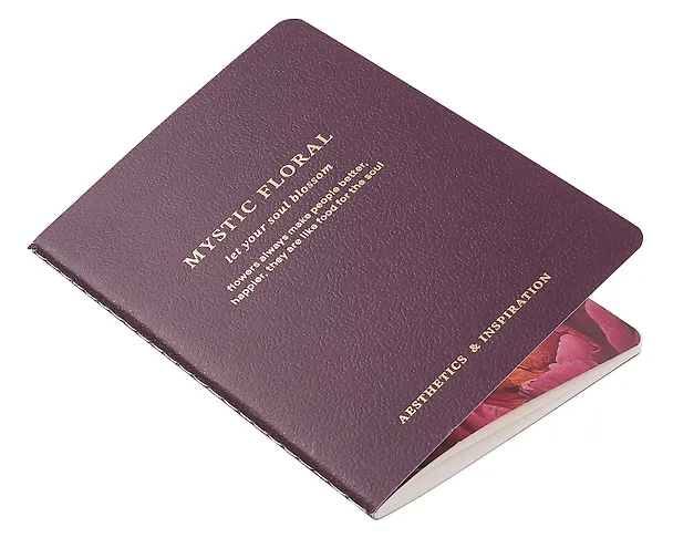 Записная книжка «Blossom» А6, 32 листа, нелинованная, фиолетовый, сшивка 3077745 — 2
