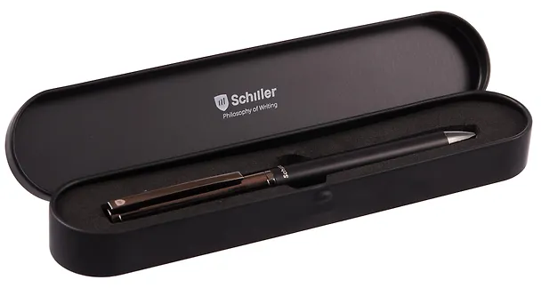 Ручка подарочная шариковая синяя, Prestige, Schiller 3117033 — 7