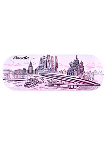 Чехол для очков Москва.Зарядье Москва-сити ХВБ рис. (322-19K42)