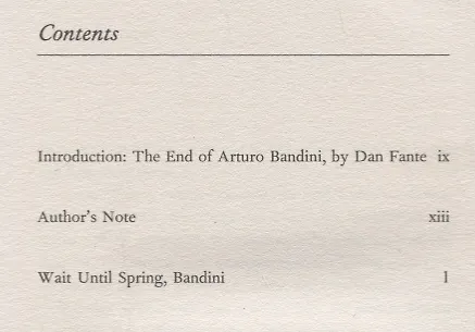 Книга Wait Until Spring, Bandini (Джон Фанте) — 2