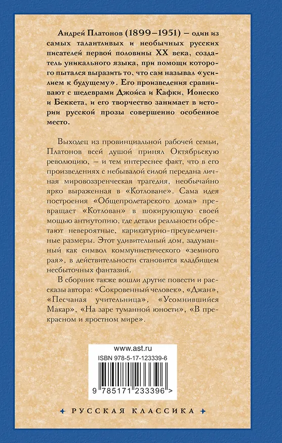 Книга Котлован. В прекрасном и яростном мире (Андрей Платонов) — 2