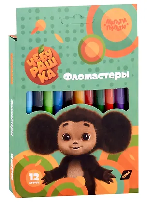 Фломастеры Мульти-Пульти, "Чебурашка", смываемые 12 цветов 2979547